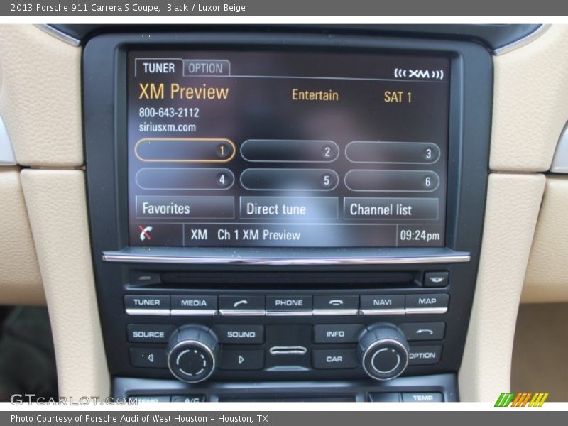 Black / Luxor Beige 2013 Porsche 911 Carrera S Coupe