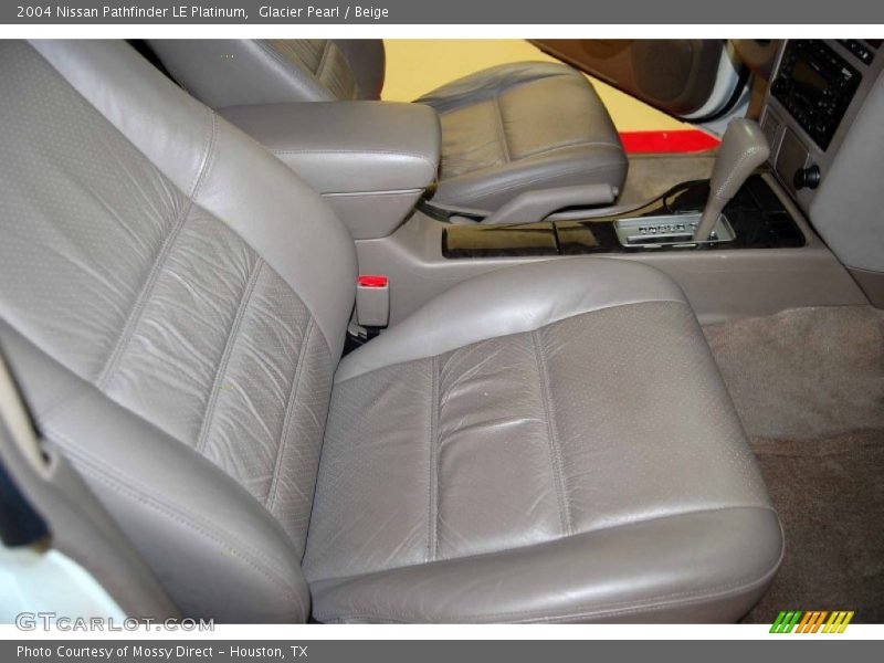 Glacier Pearl / Beige 2004 Nissan Pathfinder LE Platinum