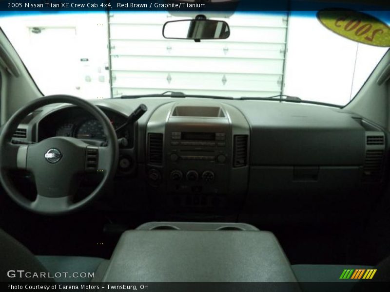Red Brawn / Graphite/Titanium 2005 Nissan Titan XE Crew Cab 4x4