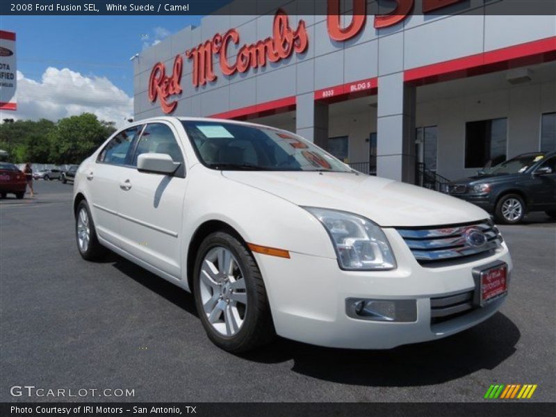 White Suede / Camel 2008 Ford Fusion SEL