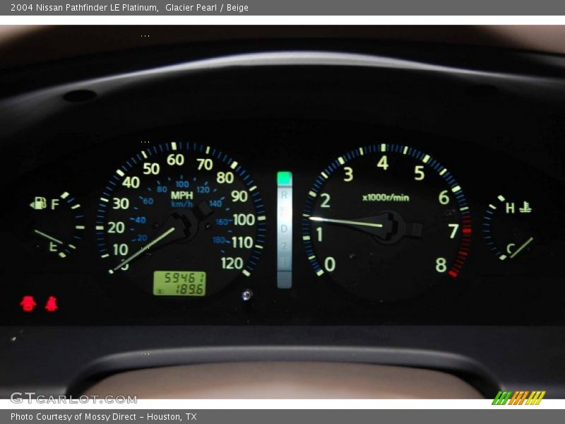 Glacier Pearl / Beige 2004 Nissan Pathfinder LE Platinum