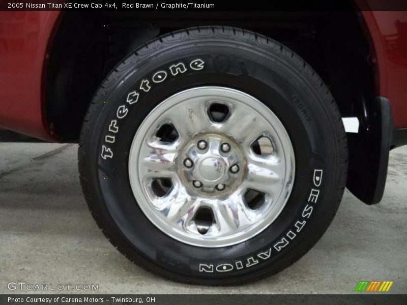 Red Brawn / Graphite/Titanium 2005 Nissan Titan XE Crew Cab 4x4
