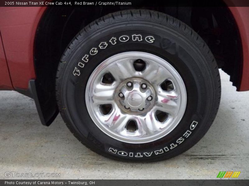 Red Brawn / Graphite/Titanium 2005 Nissan Titan XE Crew Cab 4x4