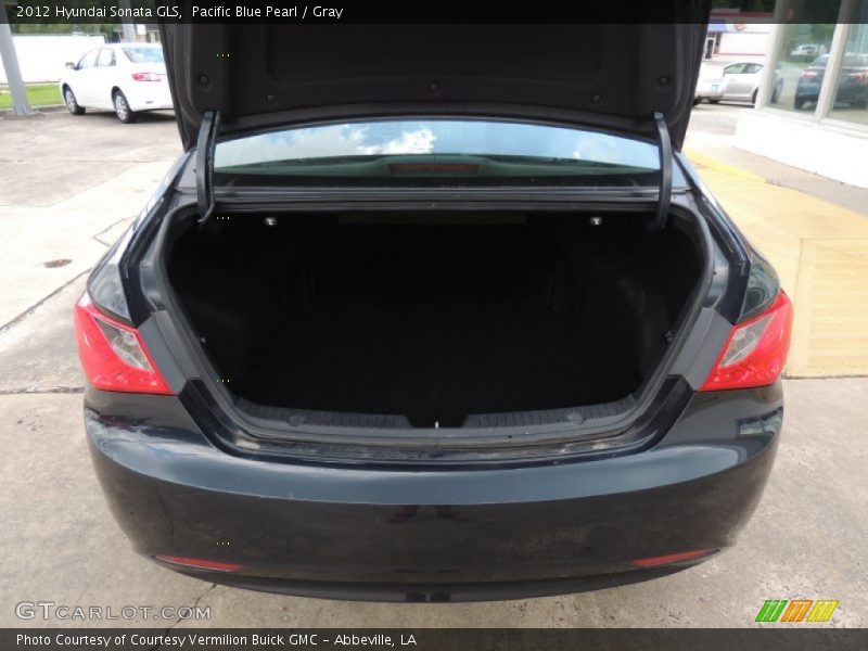 Pacific Blue Pearl / Gray 2012 Hyundai Sonata GLS