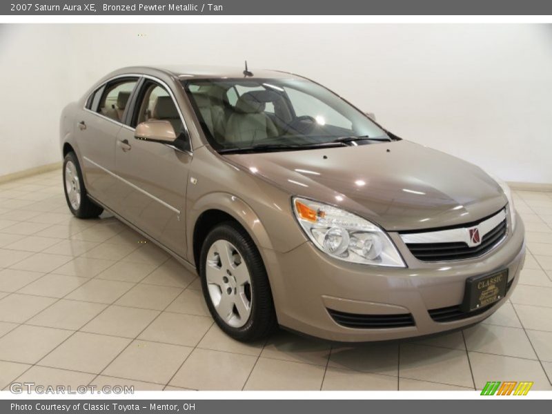 Bronzed Pewter Metallic / Tan 2007 Saturn Aura XE