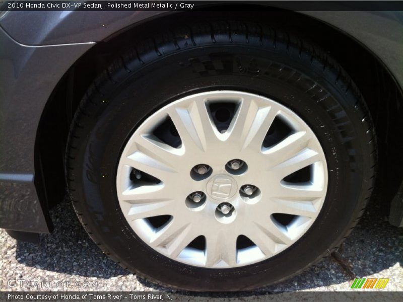 Polished Metal Metallic / Gray 2010 Honda Civic DX-VP Sedan