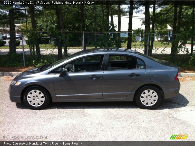 Polished Metal Metallic / Gray 2010 Honda Civic DX-VP Sedan