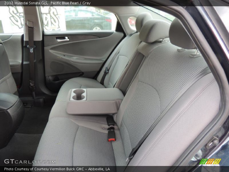 Pacific Blue Pearl / Gray 2012 Hyundai Sonata GLS
