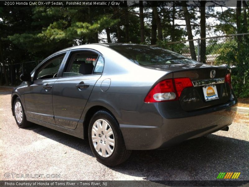 Polished Metal Metallic / Gray 2010 Honda Civic DX-VP Sedan