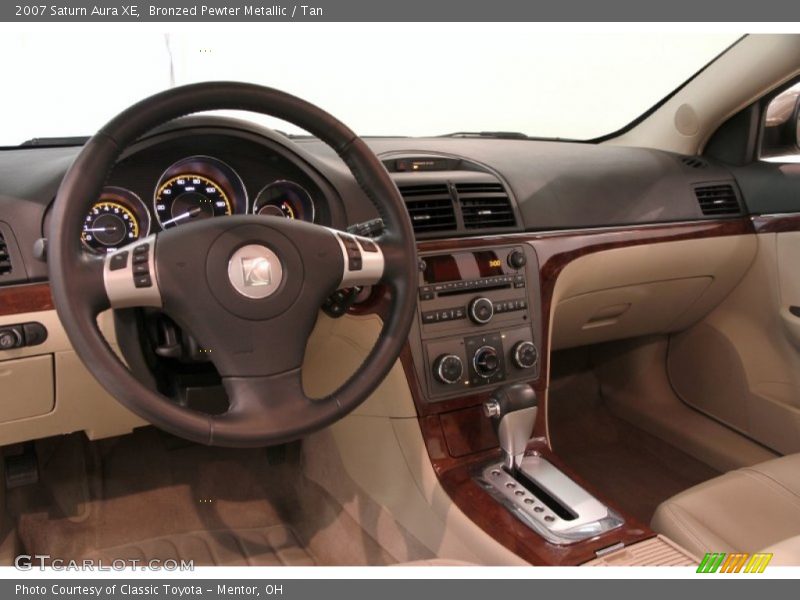 Bronzed Pewter Metallic / Tan 2007 Saturn Aura XE