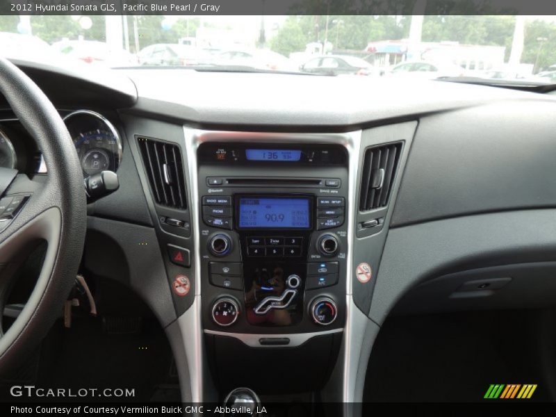 Pacific Blue Pearl / Gray 2012 Hyundai Sonata GLS
