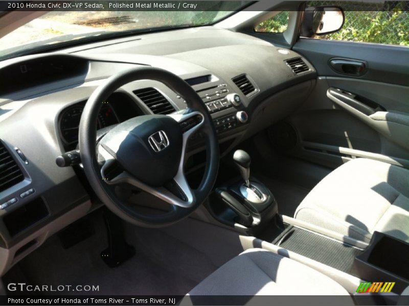 Polished Metal Metallic / Gray 2010 Honda Civic DX-VP Sedan