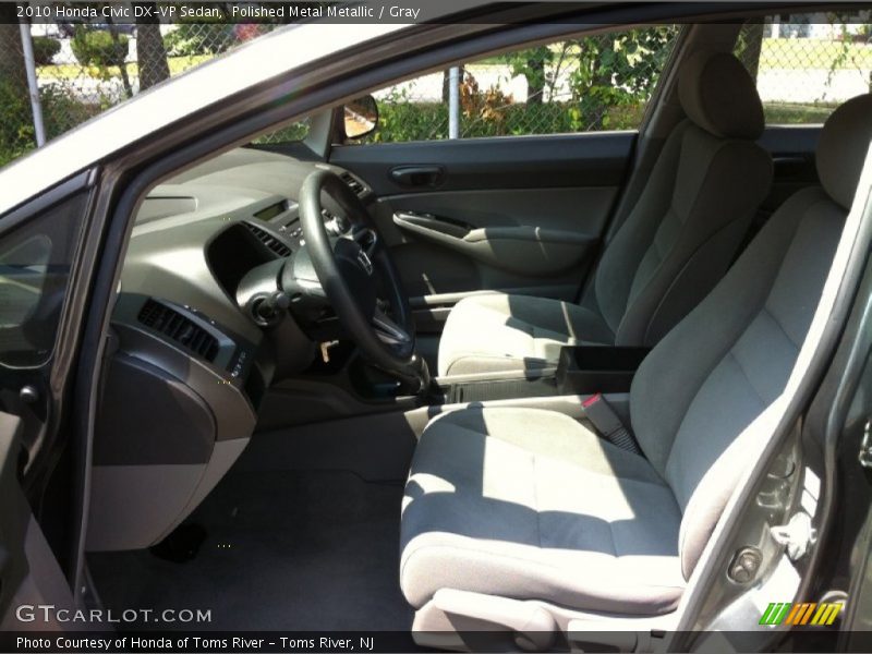 Polished Metal Metallic / Gray 2010 Honda Civic DX-VP Sedan