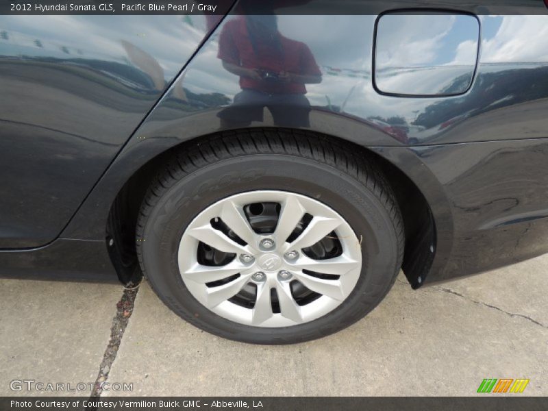 Pacific Blue Pearl / Gray 2012 Hyundai Sonata GLS
