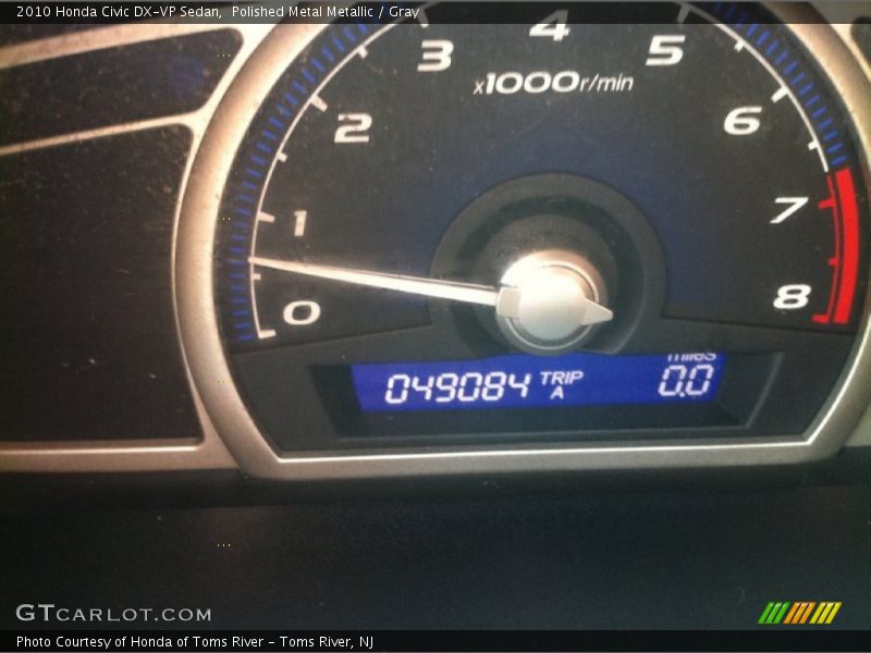 Polished Metal Metallic / Gray 2010 Honda Civic DX-VP Sedan