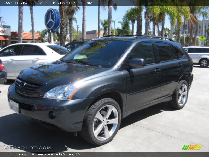Flint Gray Mica / Light Gray 2007 Lexus RX 400h Hybrid