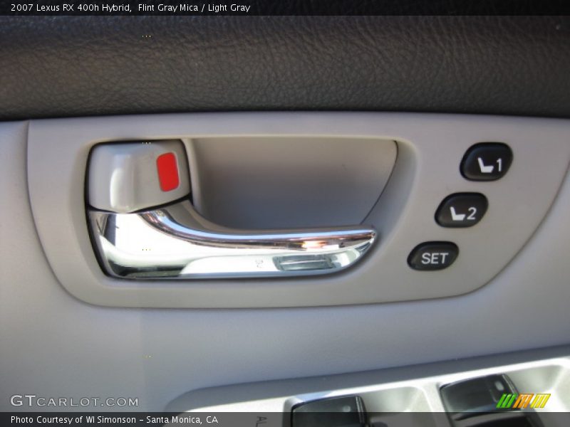 Flint Gray Mica / Light Gray 2007 Lexus RX 400h Hybrid