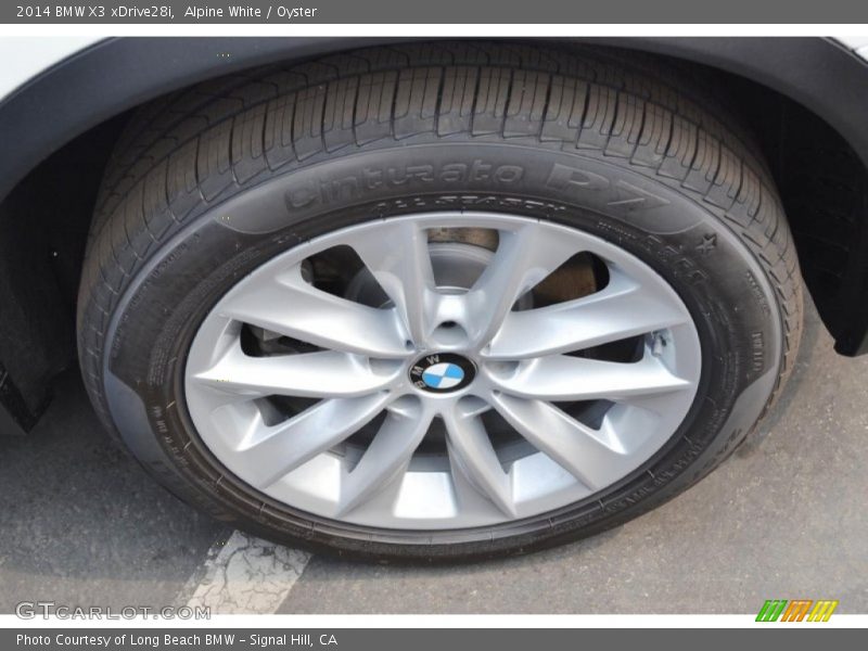 Alpine White / Oyster 2014 BMW X3 xDrive28i
