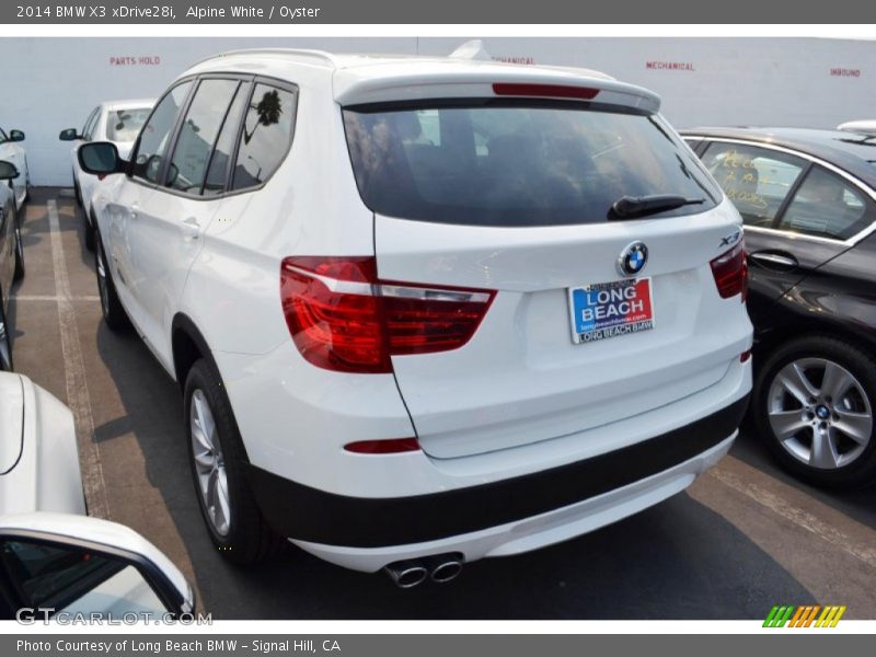 Alpine White / Oyster 2014 BMW X3 xDrive28i