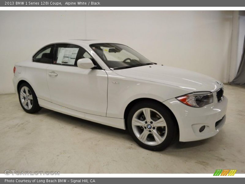 Alpine White / Black 2013 BMW 1 Series 128i Coupe