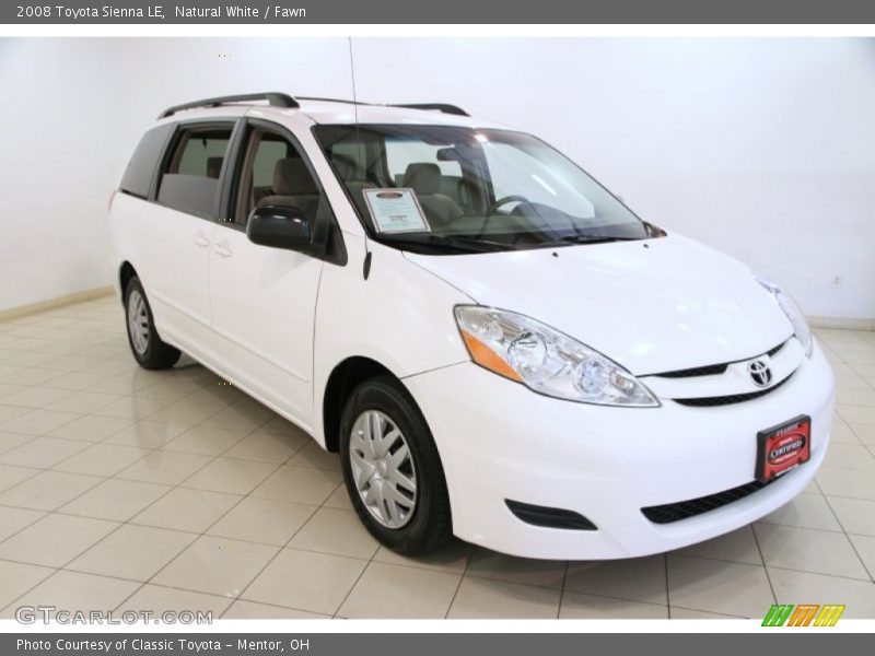 Natural White / Fawn 2008 Toyota Sienna LE