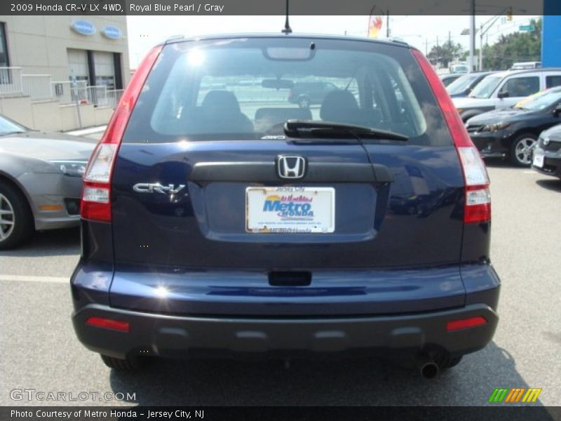 Royal Blue Pearl / Gray 2009 Honda CR-V LX 4WD