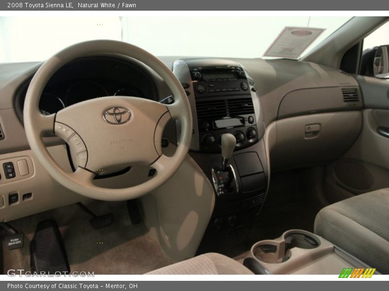 Natural White / Fawn 2008 Toyota Sienna LE