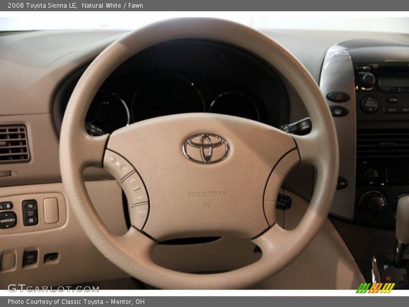 Natural White / Fawn 2008 Toyota Sienna LE