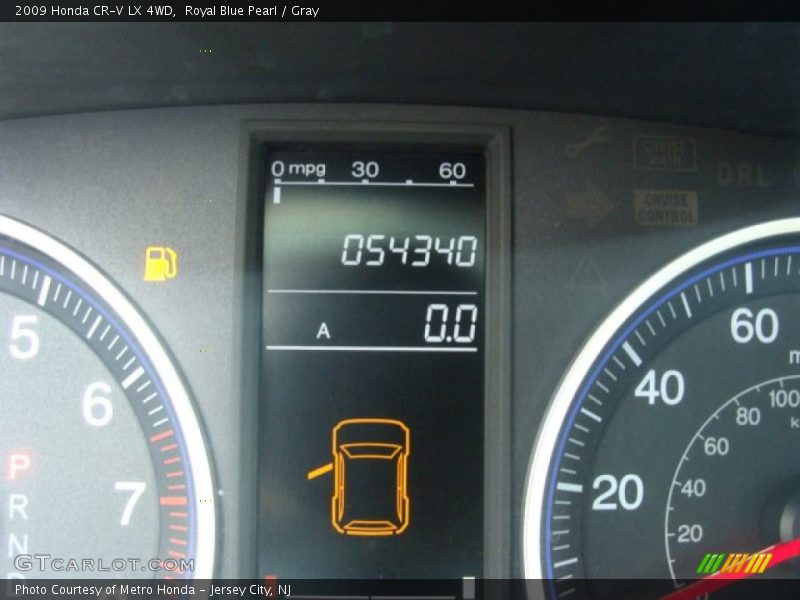 Royal Blue Pearl / Gray 2009 Honda CR-V LX 4WD