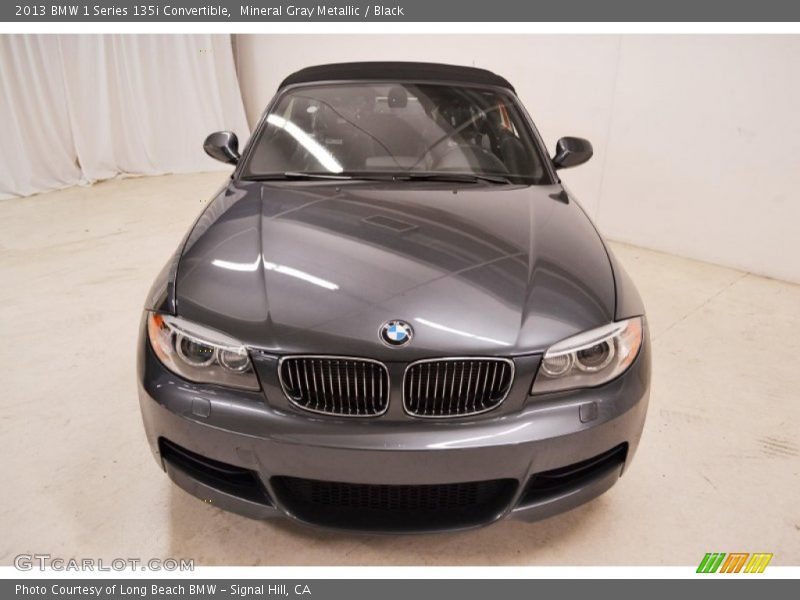 Mineral Gray Metallic / Black 2013 BMW 1 Series 135i Convertible