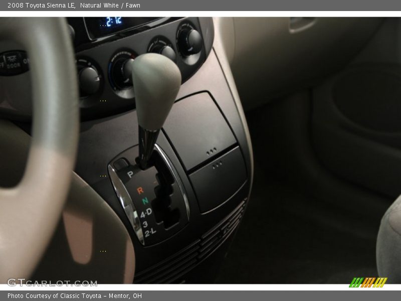 Natural White / Fawn 2008 Toyota Sienna LE