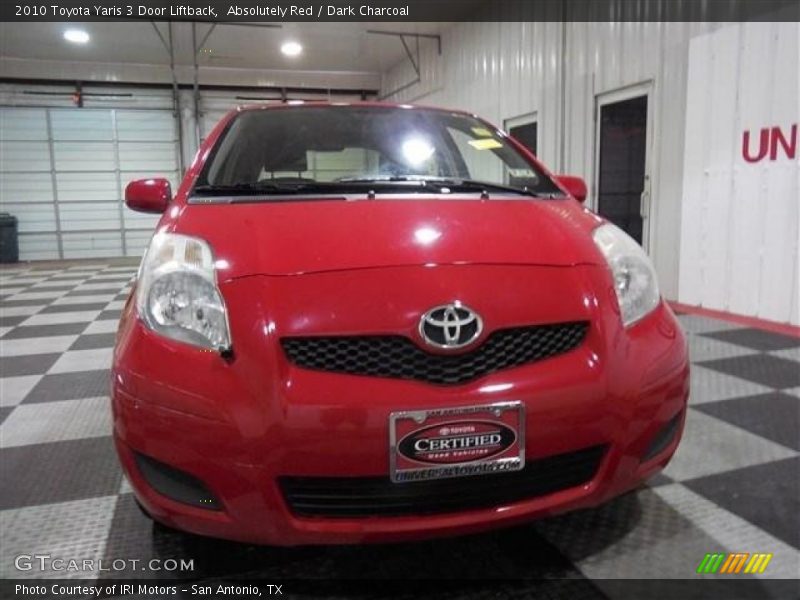 Absolutely Red / Dark Charcoal 2010 Toyota Yaris 3 Door Liftback