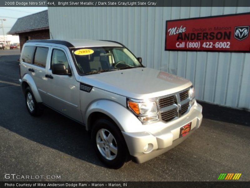 Bright Silver Metallic / Dark Slate Gray/Light Slate Gray 2008 Dodge Nitro SXT 4x4