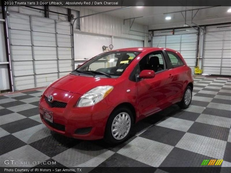 Absolutely Red / Dark Charcoal 2010 Toyota Yaris 3 Door Liftback