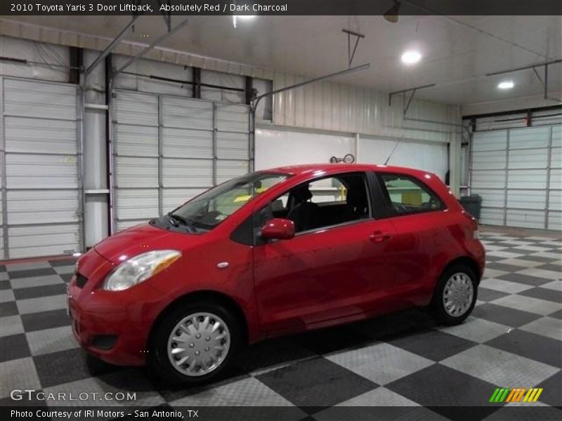 Absolutely Red / Dark Charcoal 2010 Toyota Yaris 3 Door Liftback