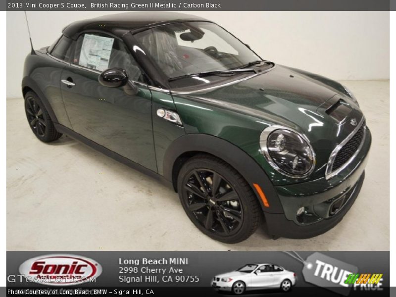 British Racing Green II Metallic / Carbon Black 2013 Mini Cooper S Coupe