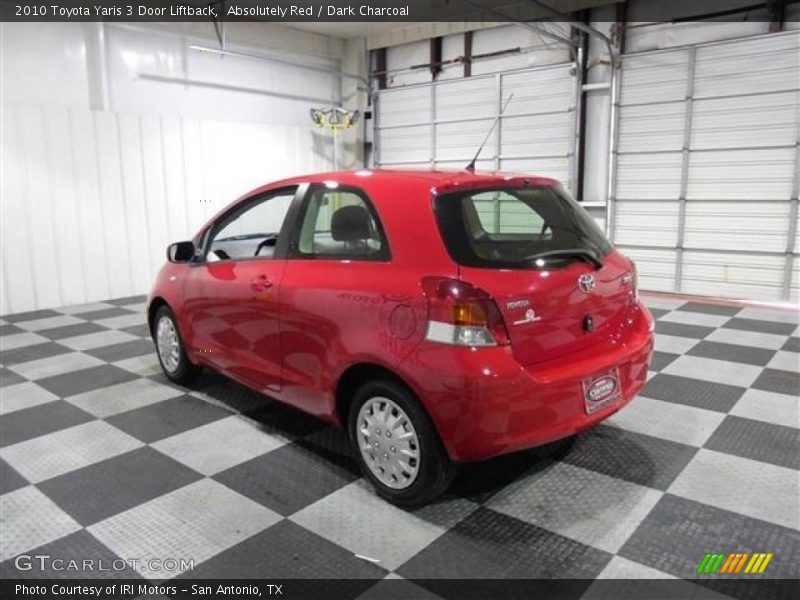 Absolutely Red / Dark Charcoal 2010 Toyota Yaris 3 Door Liftback