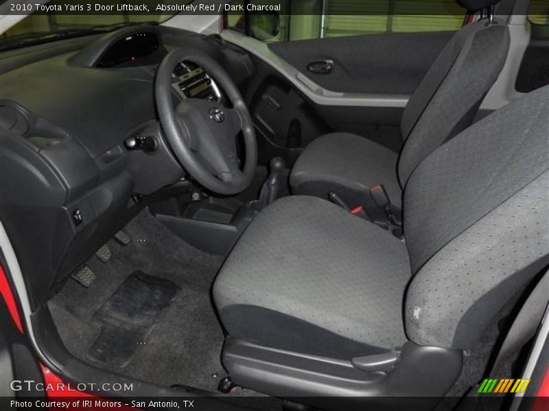 Absolutely Red / Dark Charcoal 2010 Toyota Yaris 3 Door Liftback