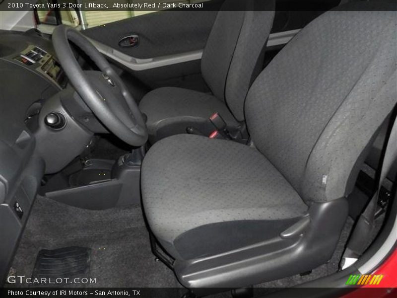 Absolutely Red / Dark Charcoal 2010 Toyota Yaris 3 Door Liftback