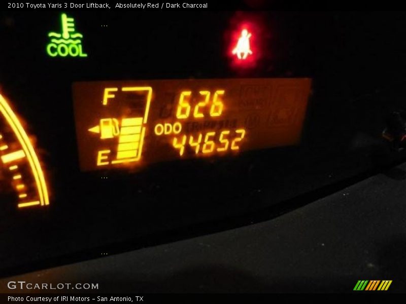 Absolutely Red / Dark Charcoal 2010 Toyota Yaris 3 Door Liftback