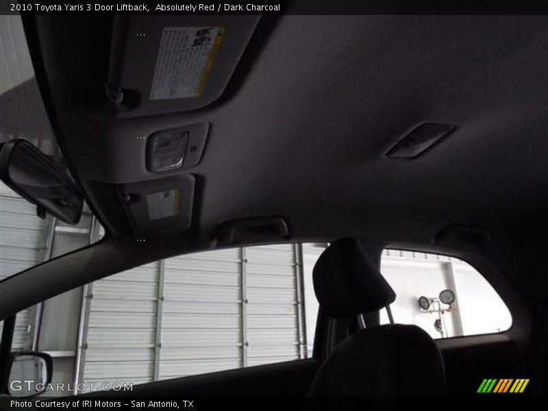 Absolutely Red / Dark Charcoal 2010 Toyota Yaris 3 Door Liftback