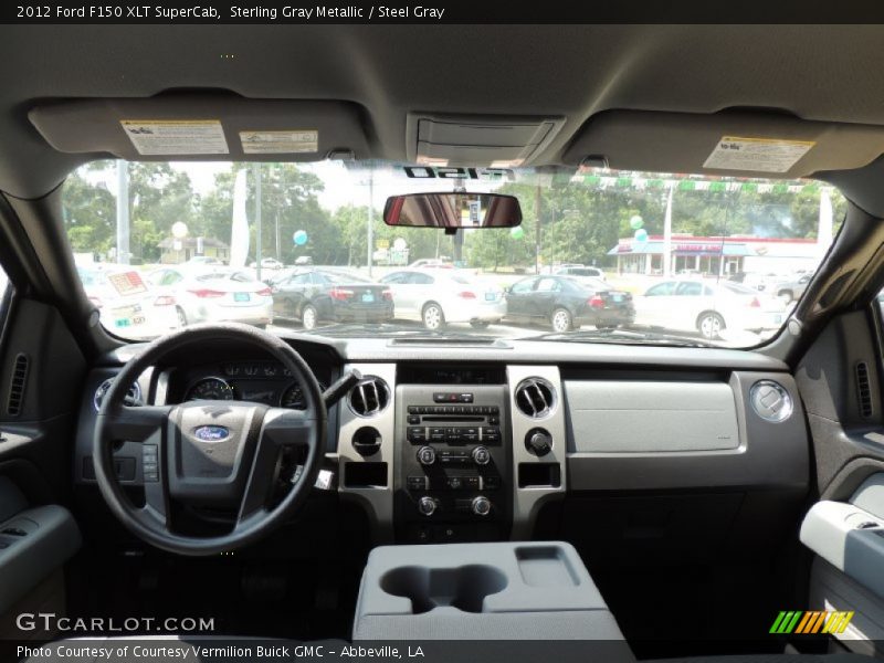 Sterling Gray Metallic / Steel Gray 2012 Ford F150 XLT SuperCab