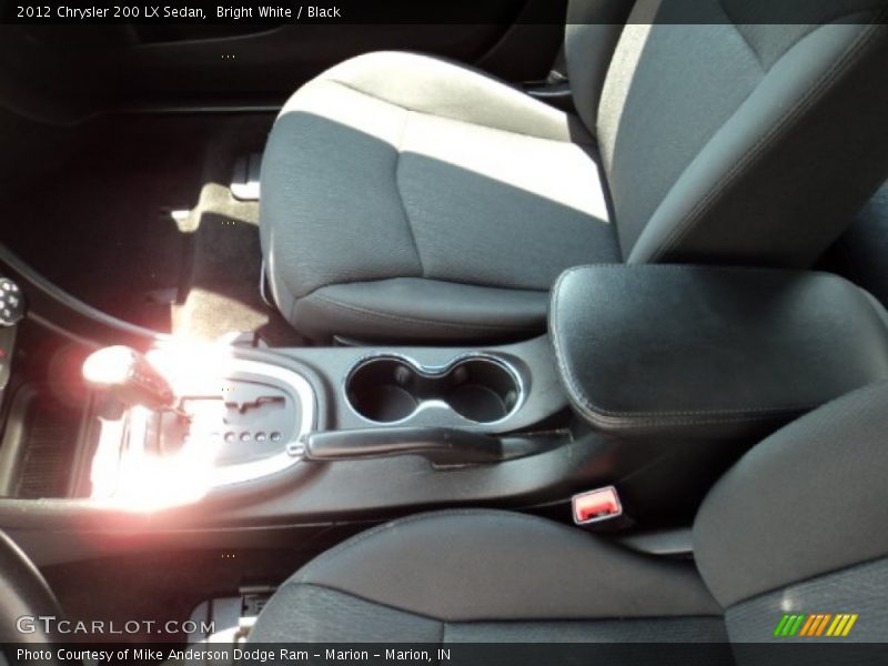 Bright White / Black 2012 Chrysler 200 LX Sedan