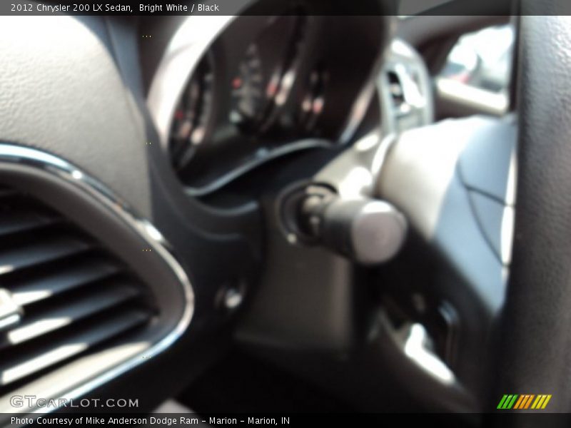 Bright White / Black 2012 Chrysler 200 LX Sedan
