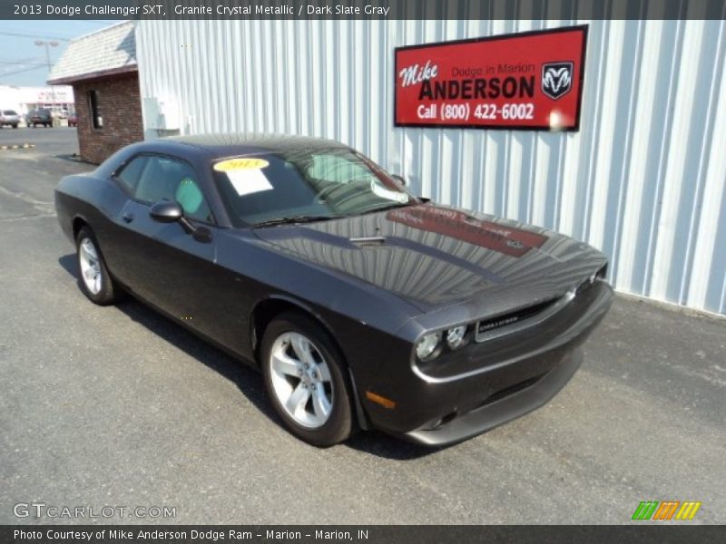 Granite Crystal Metallic / Dark Slate Gray 2013 Dodge Challenger SXT