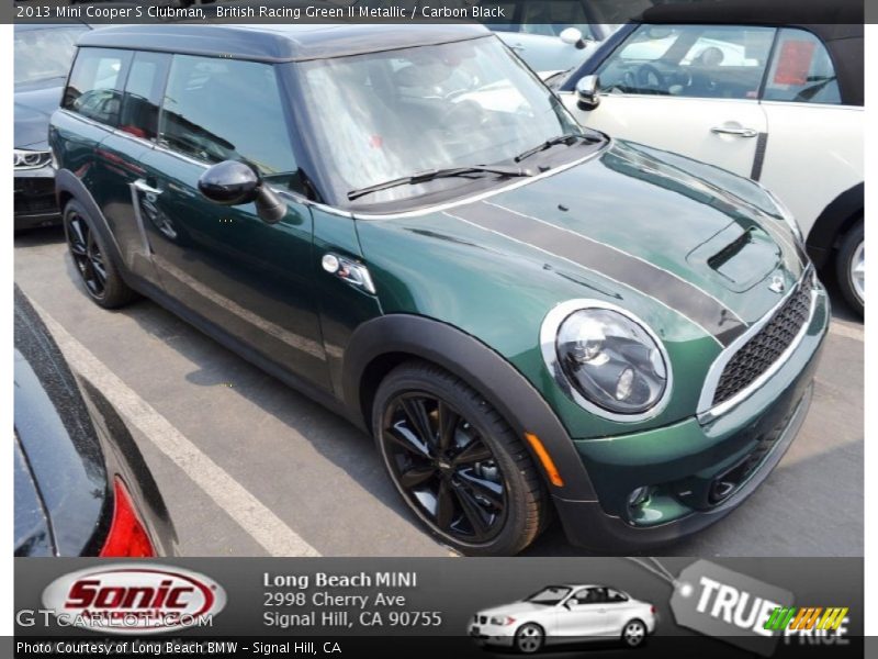 British Racing Green II Metallic / Carbon Black 2013 Mini Cooper S Clubman