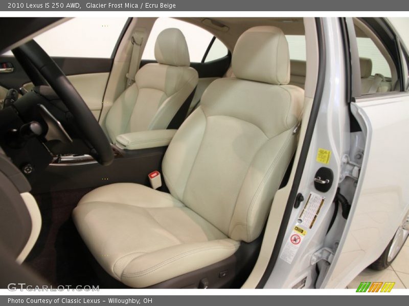 Glacier Frost Mica / Ecru Beige 2010 Lexus IS 250 AWD