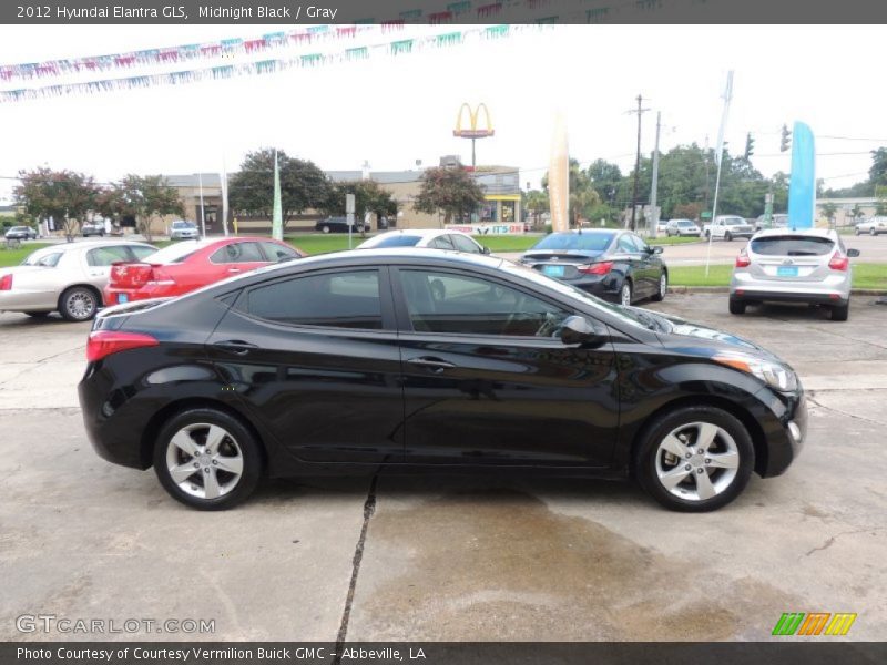 Midnight Black / Gray 2012 Hyundai Elantra GLS