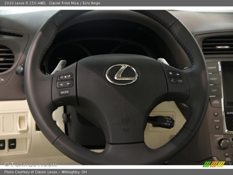 Glacier Frost Mica / Ecru Beige 2010 Lexus IS 250 AWD