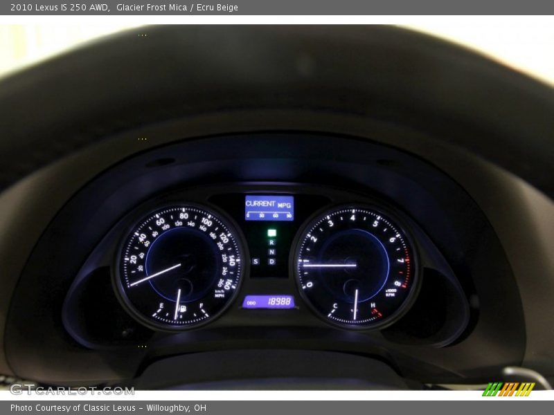 Glacier Frost Mica / Ecru Beige 2010 Lexus IS 250 AWD